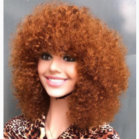 Curly Gold Fringe
