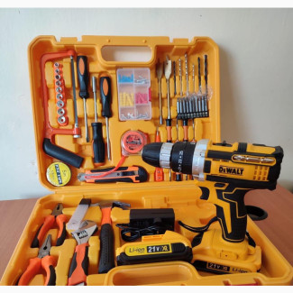 Dewalt Cordless Drillset 21V with 2 Battery#039;s - Tools Box