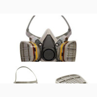 3M 6200 Half Face Mask Reusable Respirator + Cartridge