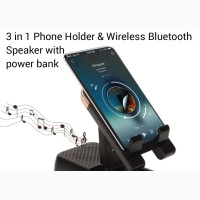 3in1 Phone Holder, Wireless Bluetooth Speaker, Power Bank
