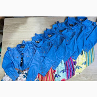Floral Design Denim Casual Dress