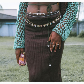 Boho Fashion Knit Maxi Skirt by Lota Crochets