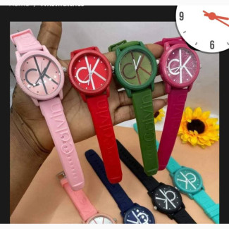 CK Wristwatches With Rubber Straps