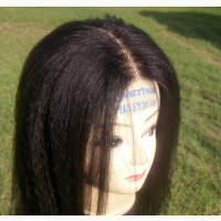 Kinky Straight Closure Wig - 100% Natural Hair