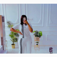White Joggers Up/Down