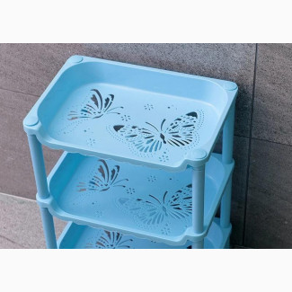 3 Layer Plastic Small Storage Shelves Plastic Basket Desk