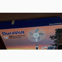 Duravolt 16 Inches Rechargeable Fan With Solar Panel DRF3916