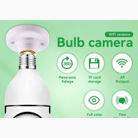 E27 Bulb Wifi Camera 1080P Video Resolution. App: V380