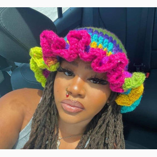 Crotchet Ruffle Hat