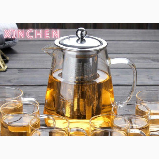 Borosilicate Heat Resistant Tea Pot With Filter Tea Set