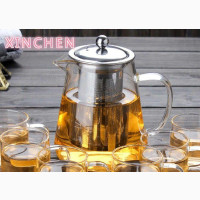 Borosilicate Heat Resistant Tea Pot With Filter Tea Set