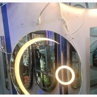 Moon Design LED Mirror (Warm Light)