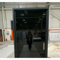 8ft by 4ft Turkey Pivot Door( Plain Black)