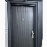 Black Steel Security Door 3 by 7