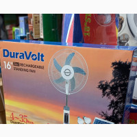 16 Duravolt Solar Rechargeable Fan