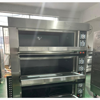 3deck 6tray Pure Stainless Steel Industrial Gas Oven