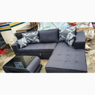 Beautiful Black Lshap Troll Pillows With Center Table