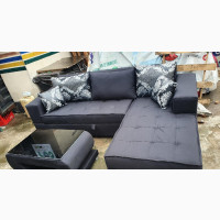 Beautiful Black Lshap Troll Pillows With Center Table