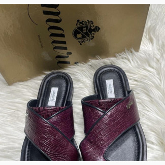 Italian Mauri Leather Slipers