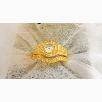 Gold Plated Wedding Ring for Women - Size 9