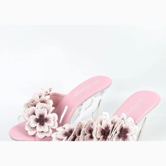 Luxury Transparent Slippers Wedge for Women