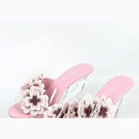 Luxury Transparent Slippers Wedge for Women