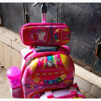 4 in 1 Hello Kitty Kids Children#039;s Girls Trolley School Bag