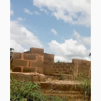 Land With Fence and Foundation
