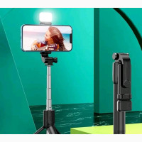 Tripod/Selfie Stick With Ringlight Remote
