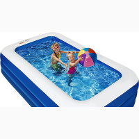 Inflatable Swimming Pool for Kids and Adults, Blow Up Pool