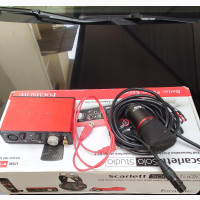 Focusrite Set + Mic Stand + Filter (Headset Is a Bit Faulty)