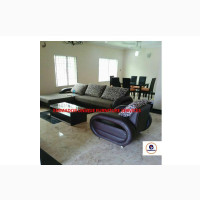 Classy L-Shaped Sofa with Single Sofa