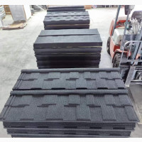 Black Original Stone Tiles Roofing Materials