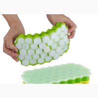 37 Cubes Silicone Ice Cube Maker Mold With Lids