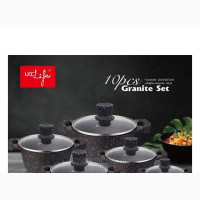 Brand New Granite Coating Cookware Set - 10 Pieces