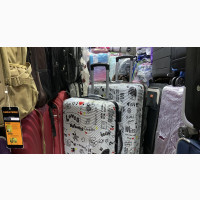 Brand New 2n1 Set Flowered Design Plastic Travel Luggage
