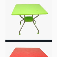 Standard Plastic Table With Metal Legs