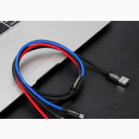 Baseus Three Primary Colors 3-in-1 Cable USB
