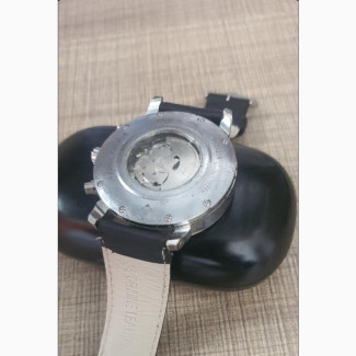 Patek Philippe Geneve Chronograph Leather Wrist Watch
