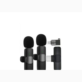 DUAL Type-C Wireless Lapel Microphone for iPhone Android