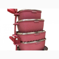 Dessini Granite Cookware Set - 22 Pieces Pink
