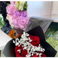 Faux Roses Bouquet
