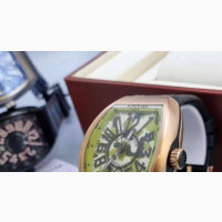 Franck Muller Leather Chronograph Watch