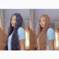 Ocean Wave Closure Wig