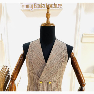 Stylish Double Breasted Men#039;s Waistcoat/Jacket