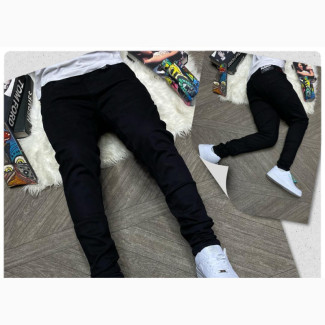 Luxury Men#039;s Jeans - Brand New, Black Color, Straight Cut