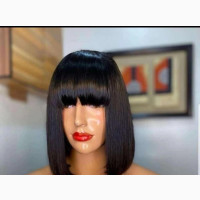 Healthy Hair Full Fringe Wig