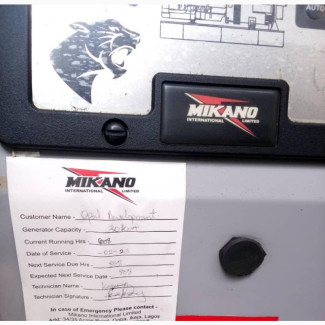 30 KVA Mikano Generator