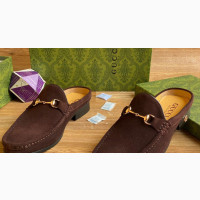 Gucci Suede Half-Shoe Collections Available at Affordable Prices