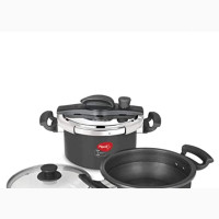 Swift Pressure Combi Pack - 4 LTR Cooker + 2 Kadai Ib